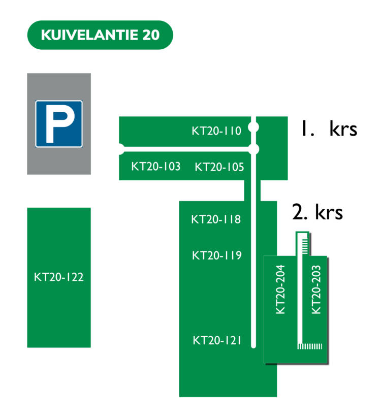 Mynämäen toimipisteen pohjakartta.