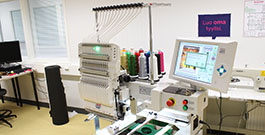 Embroidery machine.